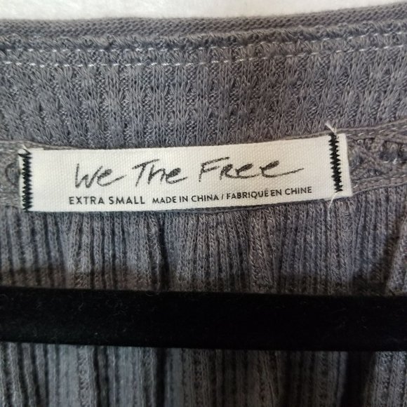We The Free by Free People Womens XS Gray Waffle K - Picture 8 of 11